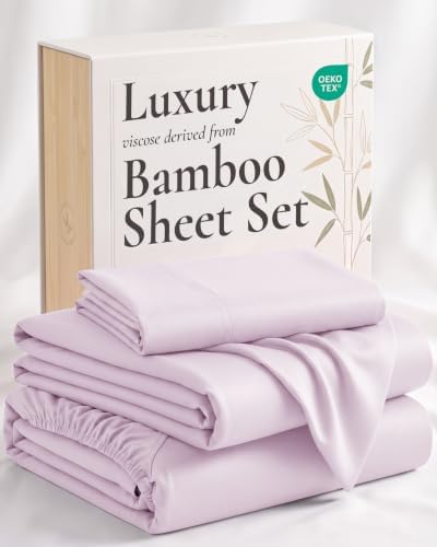 Twin 3-Piece Bamboo Sheet Set in Light Pink