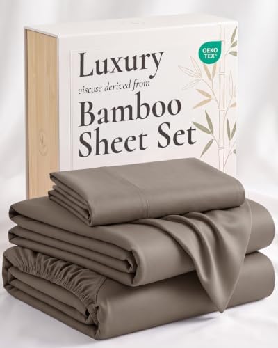 Twin 3-Piece Bamboo Sheet Set in Sand
